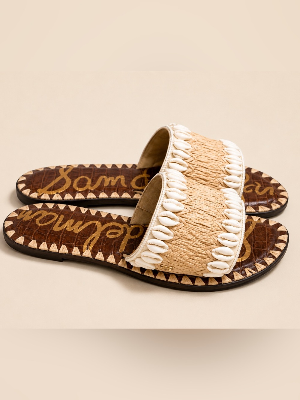 Sam Edelman Gale Shell-Embellished Slides